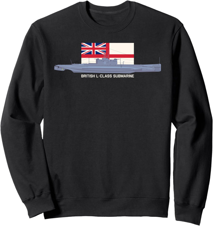 Britisches L-Klasse U-Boot WW1 U-Boote UK Navy Flagge Sweatshirt