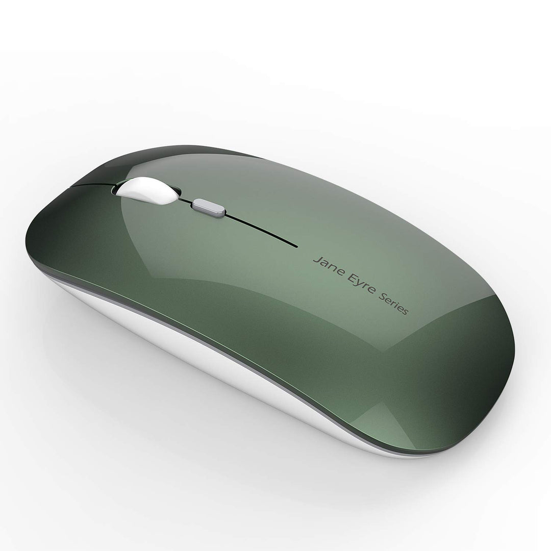 Uiosmuph Q5 Kabellos Maus, Wiederaufladbar Funkmaus 2.4G Leise Funkmaus Ultra Dünn Wireless Computer