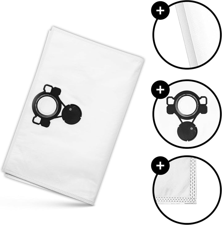 STAUBSAUGERBEUTEL FLEX VLIES-FILTERSACK PASSED FÜR VCE33L-MC, L-AC, ATTIX33, 33M-H SE133ME 5 STÜCK F