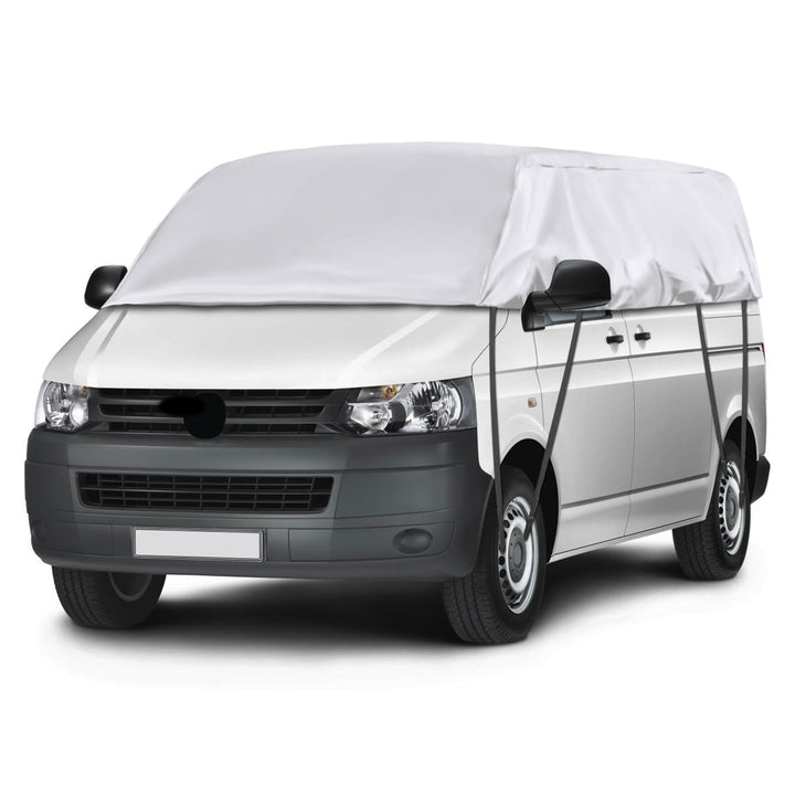 Autoabdeckung Wasserdicht Ersatz für VW T5 T6 LWB, Sonnenfest Hälfte Autoabdeckung, Halbgarage UV Be