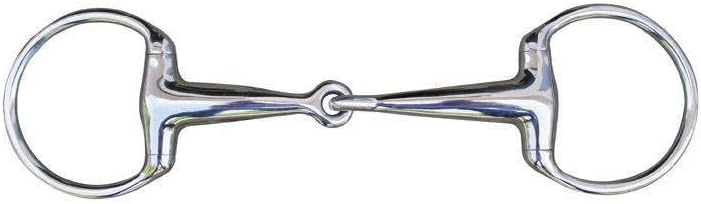 HKM 9872 Olivenkopfgebiss, Gebiss einfach gebrochen, massives Edelstahl, 18 mm S Die Farbe ist nicht