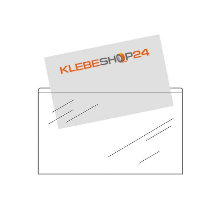 Visitenkartentaschen selbstklebend breite Seite offen 105 x 60 mm verschiedene Verpackungseinheiten