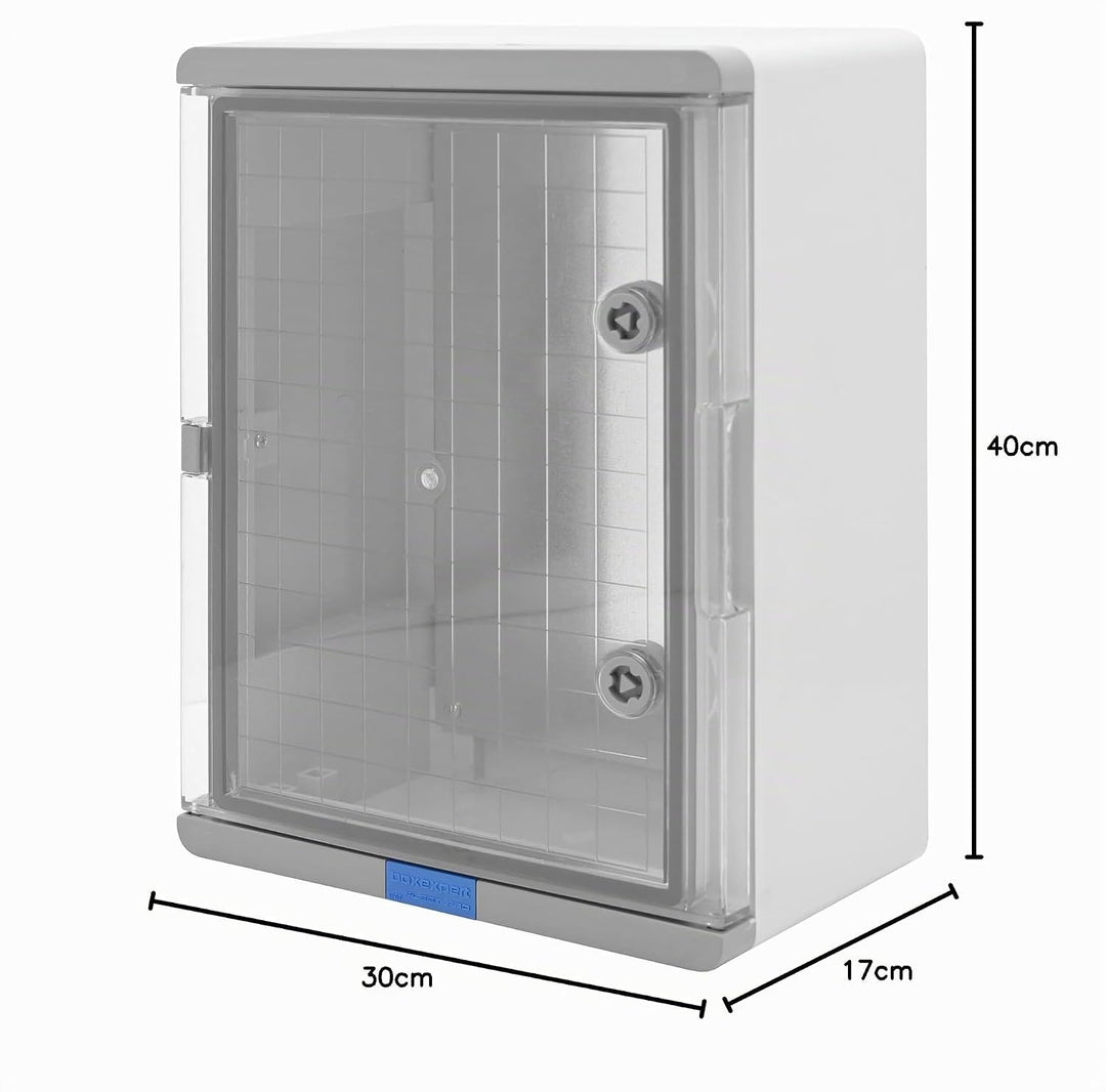 BOXEXPERT® Schaltschrank aussen absolut wasserdicht bis 1m Tiefe [ABS Kunststoff IP67 Gehäuse Sichtt