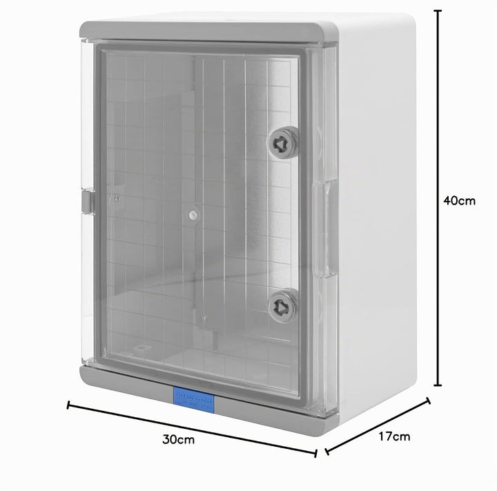 BOXEXPERT® Schaltschrank aussen absolut wasserdicht bis 1m Tiefe [ABS Kunststoff IP67 Gehäuse Sichtt