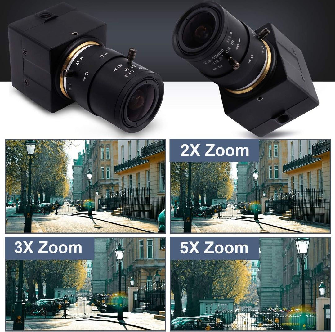 Svpro 2,0 Megapixel 2,8-12 mm Varioobjektiv USB Kamera 1080P Full HD 120fps / 60fps / 30fps USB Indu