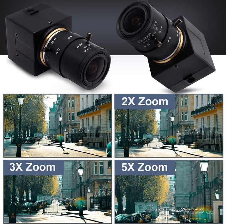 Svpro 2,0 Megapixel 2,8-12 mm Varioobjektiv USB Kamera 1080P Full HD 120fps / 60fps / 30fps USB Indu