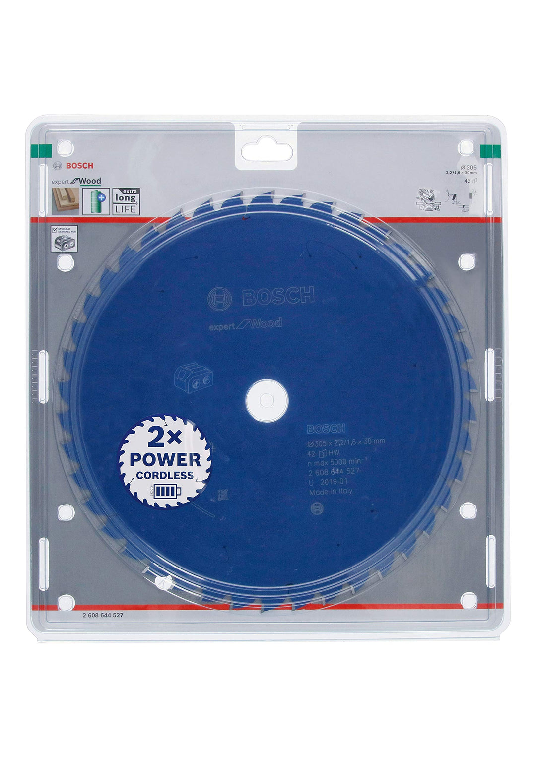 Bosch Professional 1x Kreissägeblatt Expert for Wood (Holz, Sägeblatt Ø 305 x 30 x 2,2 mm, 42 Zähne,