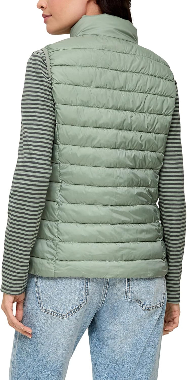 s.Oliver Damen Outdoor Weste 34 Grün, 34 Grün