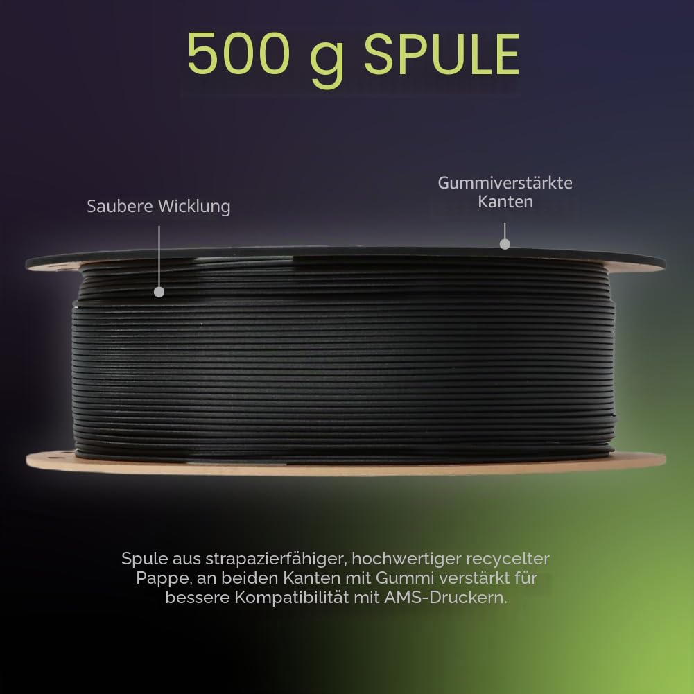 Polymaker Fiberon PA612-ESD Filament, 1,75 mm, schwarz, 0,5 kg 111 Fiberon Pa612-esd 1,75 mm schwarz