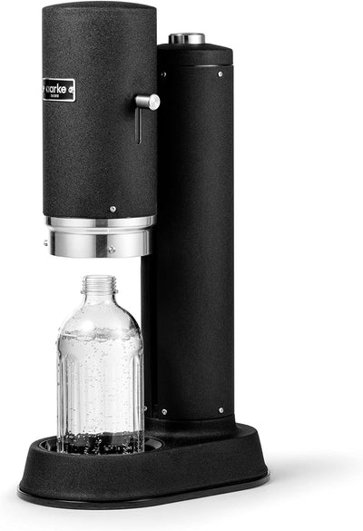 Aarke Carbonator Pro, Wassersprudler mit Glasflasche, Mattschwarz Finish, Mattschwarz