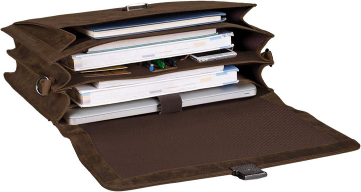 STILORD 'Johann' Klassische Aktentasche Herren Damen Businesstasche für 15,6 Zoll Laptop passend für