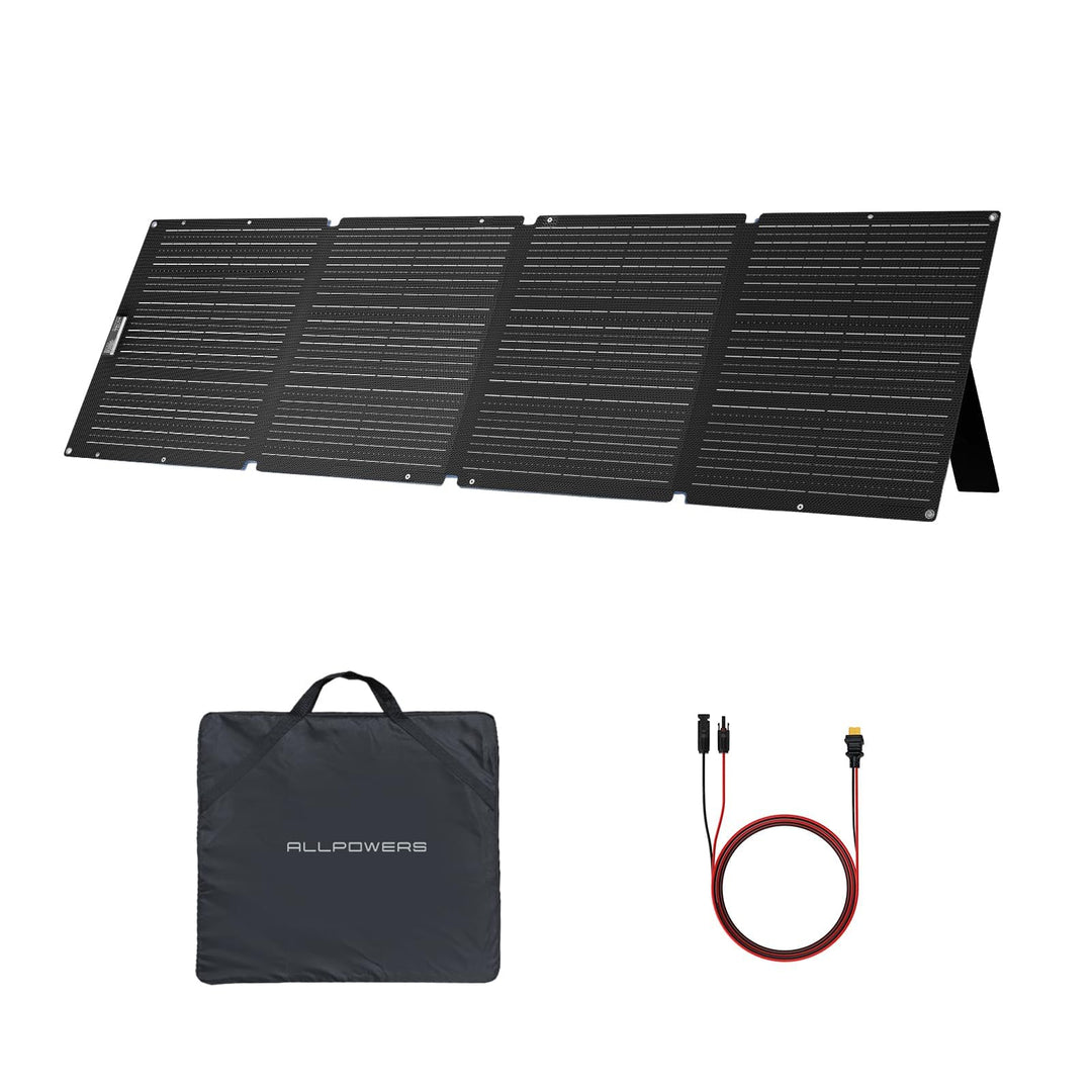 ALLPOWERS Faltbares Solarpanel 200W Solarmodul Solarladegerät Speziell US Solarzelle mit MC-4 Ausgan