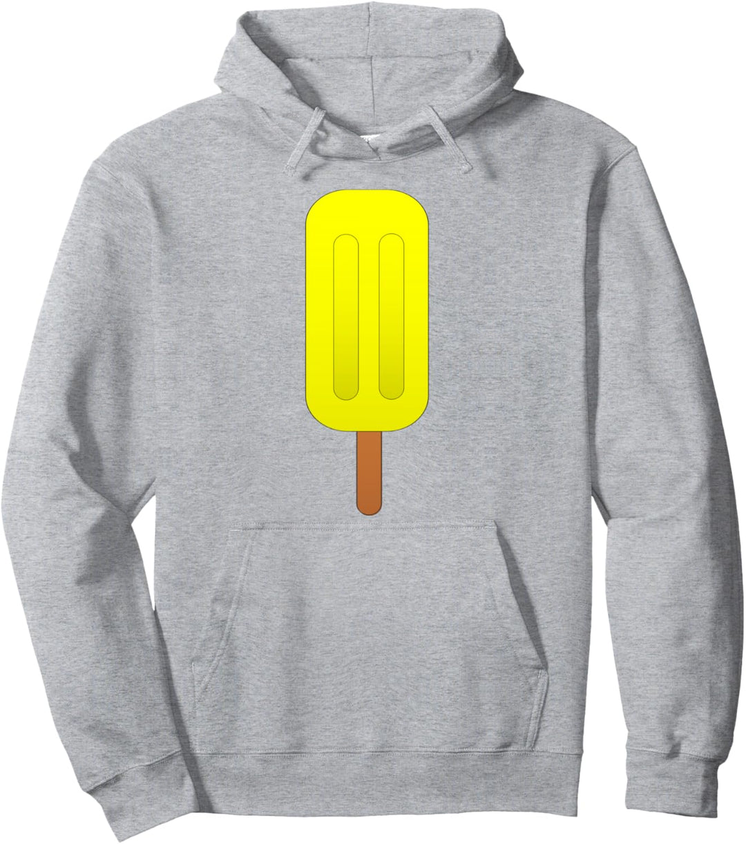 Gelbes Eis am Stiel Pullover Hoodie