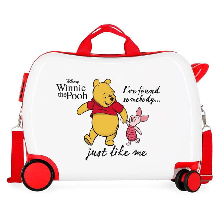 Disney Winnie The Pooh Kinderkoffer, weiss, 50 x 39 x 20 cm, Hartplastik, seitlicher Kombinationsver