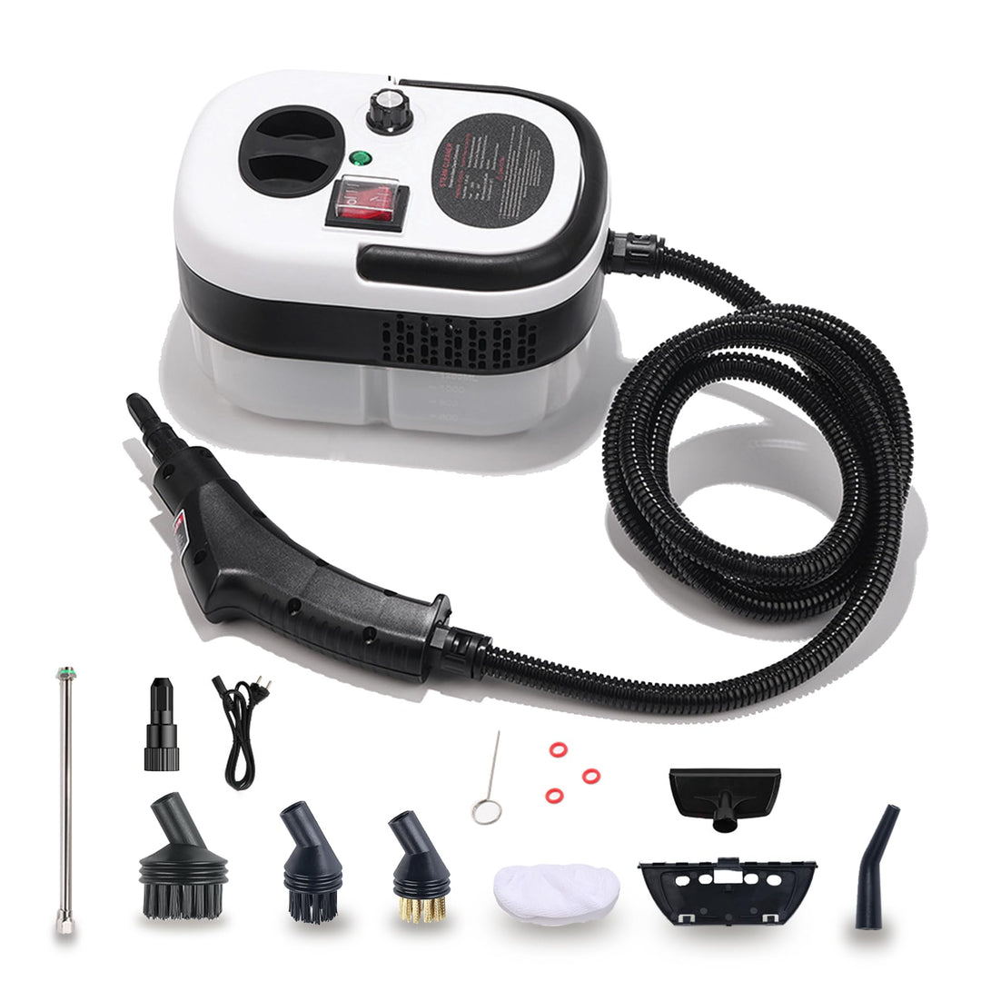 auvstar Dampfreiniger Handgerät 2500W, 6-stufig einstellbarer Handdampfreiniger, 1200ml Wassertank,