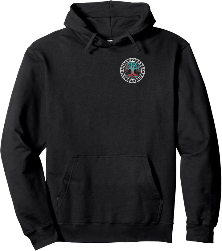 Wikinger-Symbol YGGDRASIL nordisches Symbol Nordische Rune Zeichen Glyphe Pullover Hoodie