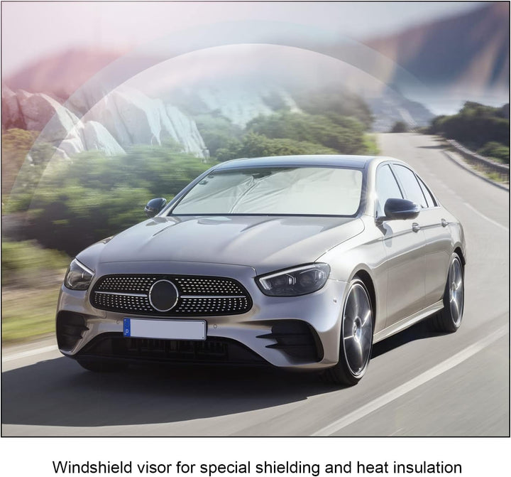BIXUAN Sonnenschutz kompatibel mit Mercedes Mercedes Benz E-Klasse W213 CLS C257 2016-2023 Windschut