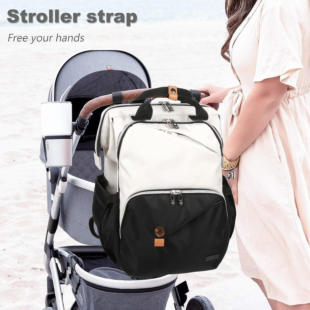 Hap Tim Baby-Wickeltasche für Jungen und Mädchen, grosser Rucksack, Wickeltaschen mit Doppelfächern,