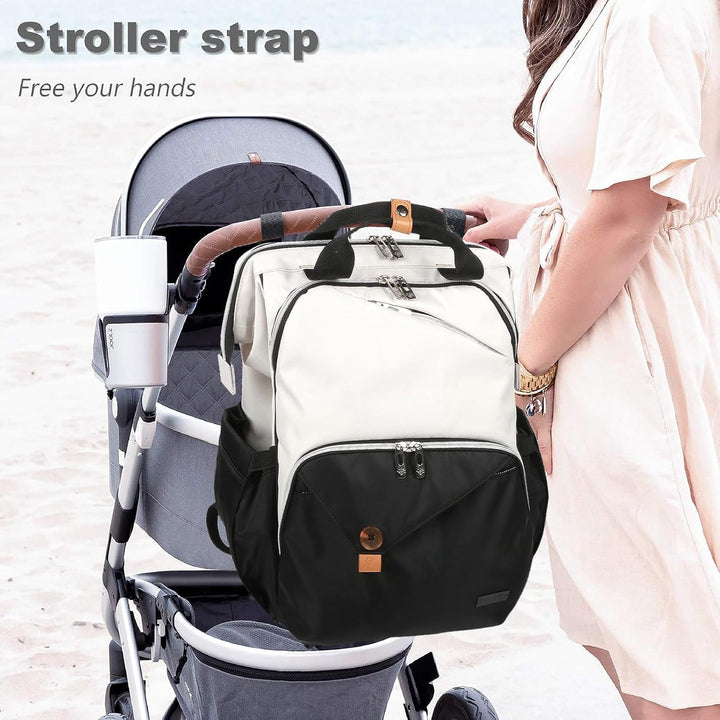 Hap Tim Baby-Wickeltasche für Jungen und Mädchen, grosser Rucksack, Wickeltaschen mit Doppelfächern,