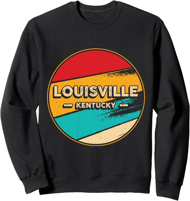 Louisville Kentucky Retro Vintage Sonnenuntergang US Staat Sweatshirt