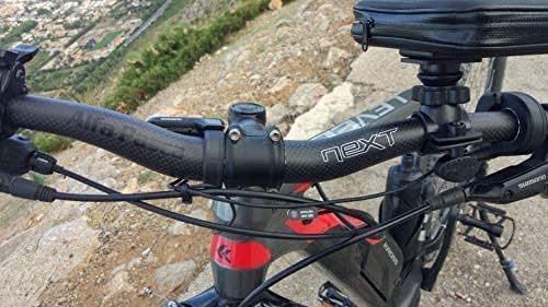 Alfa Pasca Carbon Mountain Fahrrad Lenker Ebene Steigleitung MTB Fahrrad Lenker Rot/Schwarz 3K Matt/