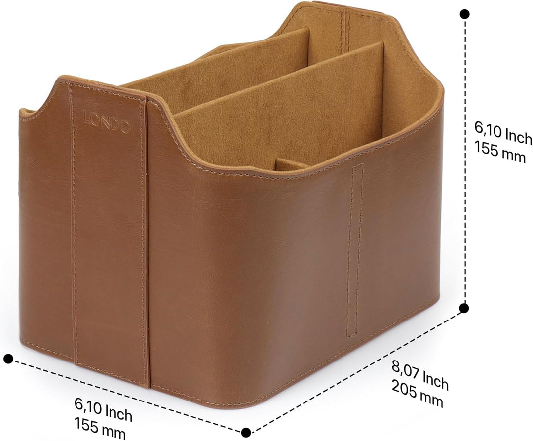 Londo Fernbedienungshalter mit 5 Fächern–zur Aufbewahrung von DVD-,Blu-Ray-,TV- Roku-oder Apple TV-F