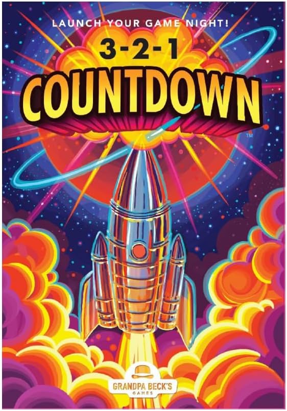 3-2-1 Countdown Board Game by Grandpa Beck’s – Fast-Paced Family Card Game for Game Night – Fun Stra