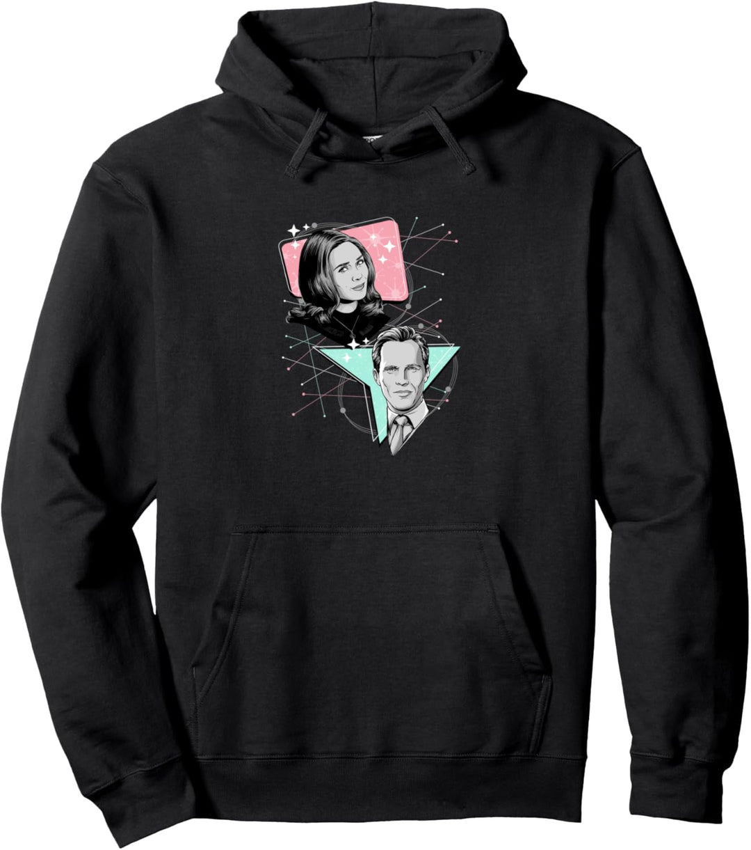 Marvel WandaVision Wanda & Vision Retro Pastel Pullover Hoodie