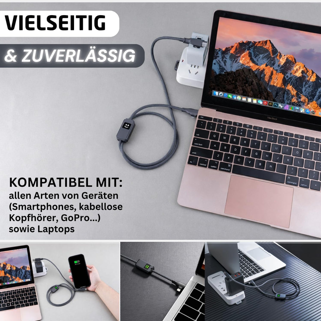 Xoopar Mehrfach-USB-Kabel 3-in-1 Schnellladegerät 100W Kompatibel Mit Allen Smartphones, Universelle