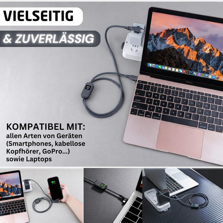 Xoopar Mehrfach-USB-Kabel 3-in-1 Schnellladegerät 100W Kompatibel Mit Allen Smartphones, Universelle