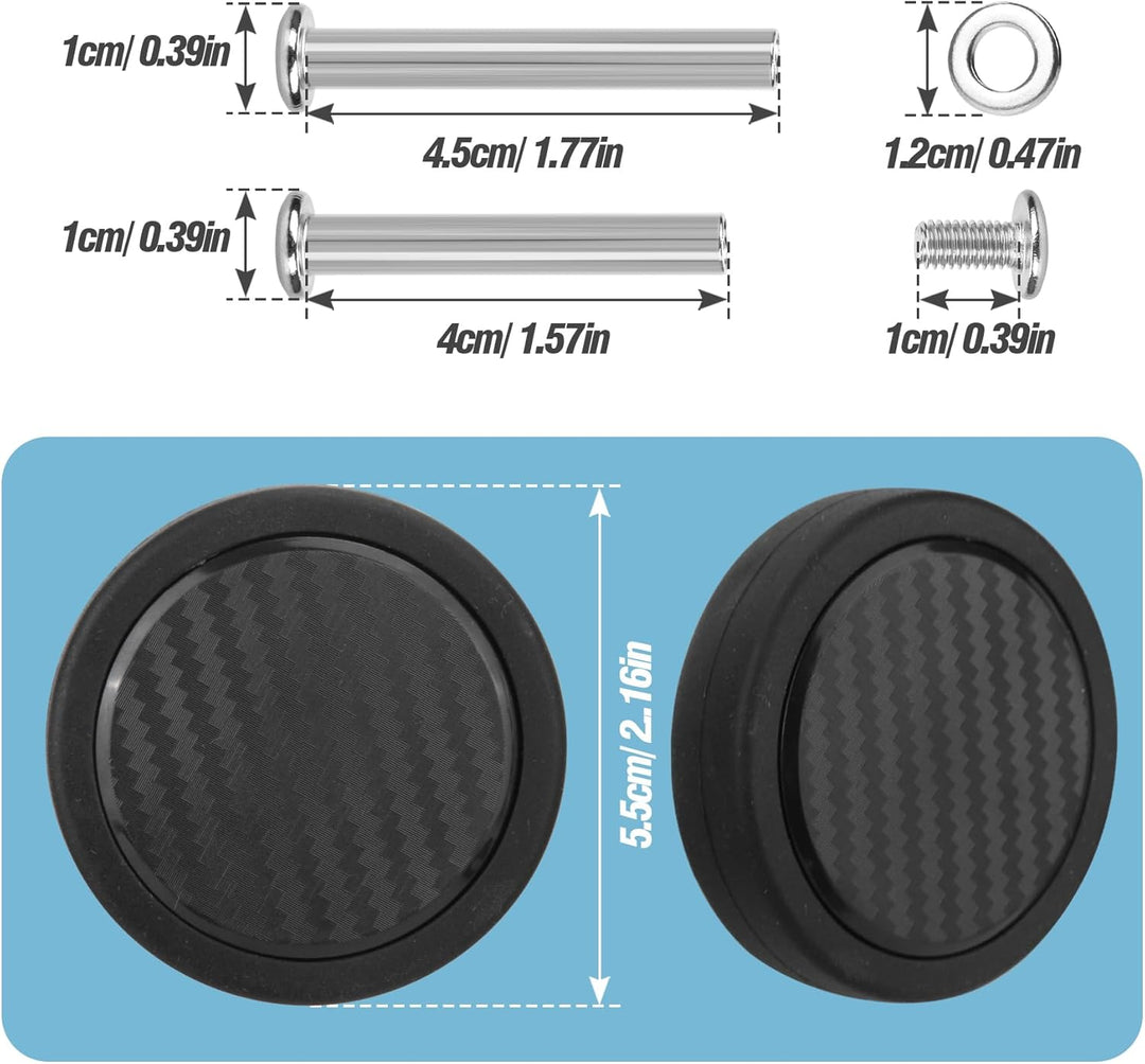4 Stück Koffer Ersatzrollen 55mm Gepäck Ersatzräder Verschleissfeste Kofferrollen Gummi Ersatzräder