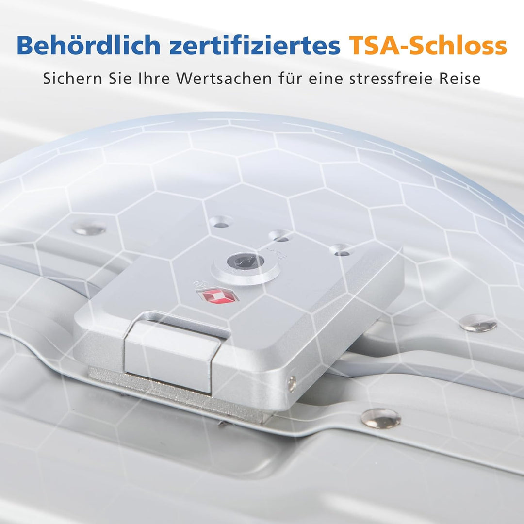 ALPHA CAMP Kofferset 2 Teilig Grösse M L Reisekoffer Leicht Hartschalenkoffer Polycarbonat Luggage S