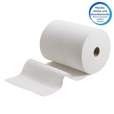 Scott gerollte Papierhandtücher Slimroll 6657 - Rollenhandtuch für Spender - 6 x 165 m lange Papierh