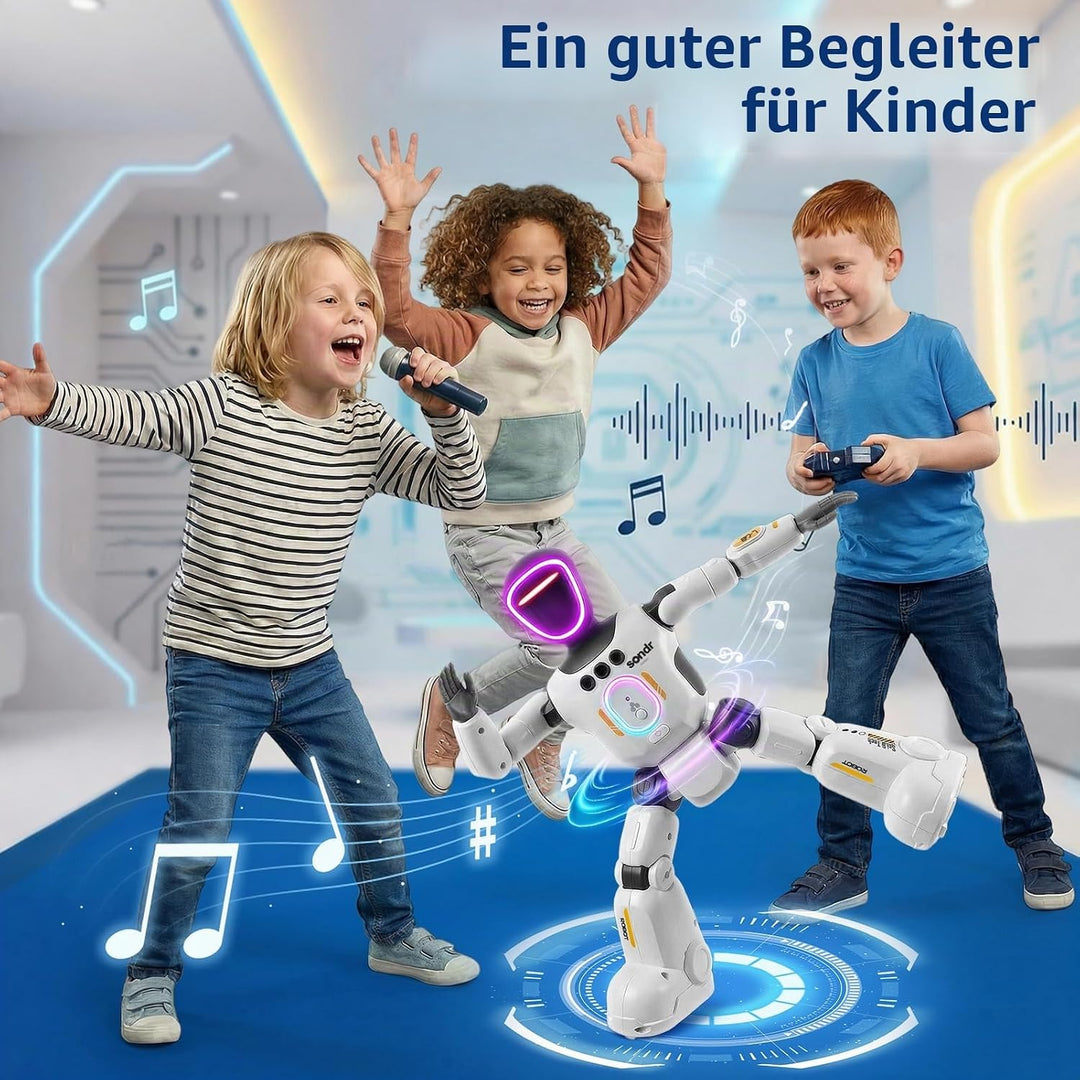 HUIYOKAY Roboter Spielzeug für Jungen und Mädchen ab 4 5 6 Jahren,Ferngesteuerter Roboter mit Gesten