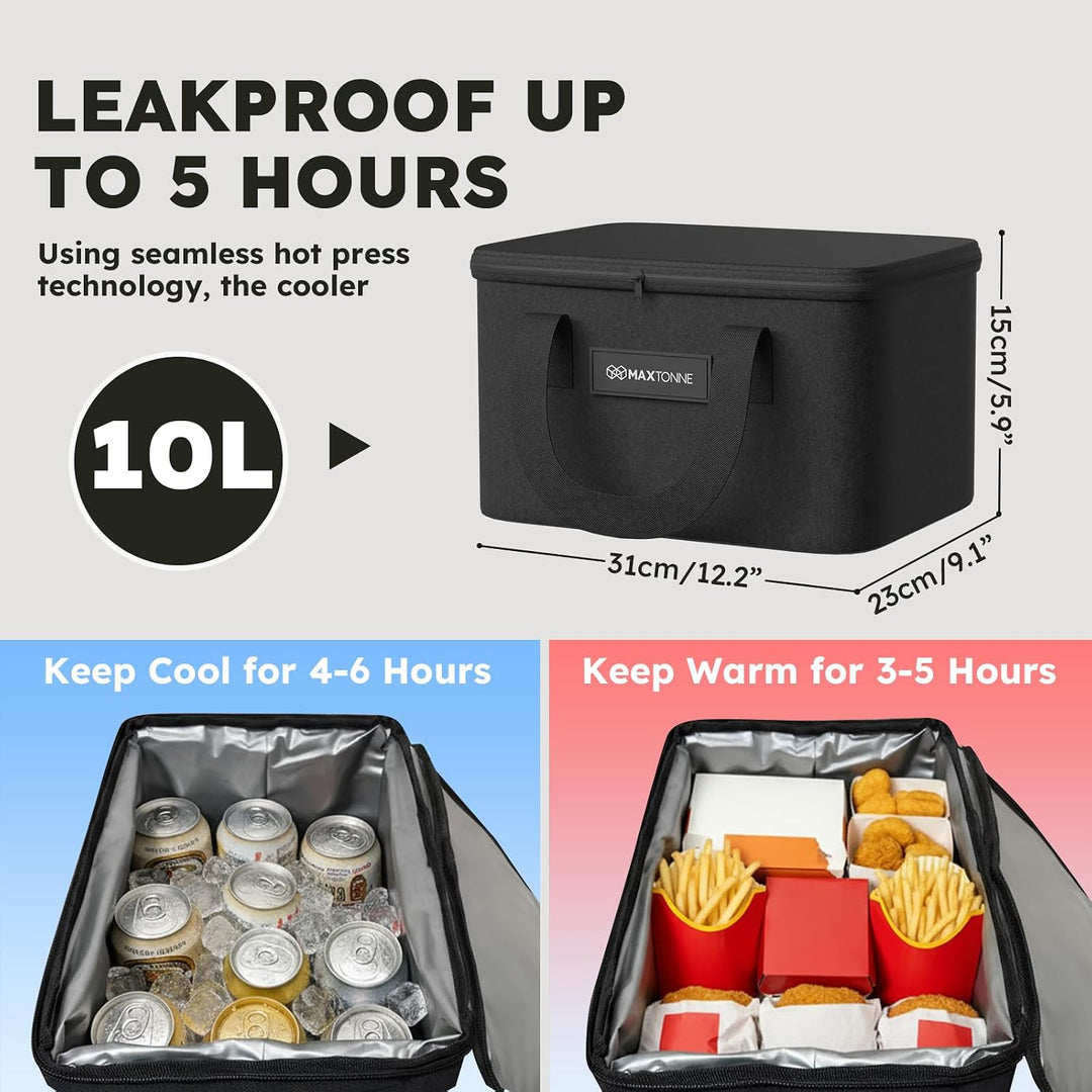 Kofferraum-Organizer mit isolierter Kühltasche, robustes 600D-Oxford-Gewebe, zusammenklappbar, 50 l