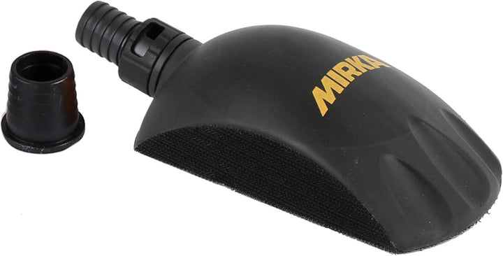 Mirka Roundy Handschleifblock mit Klett und Absaugung / Schleifklotz für Ø 150mm Klett Schleifscheib