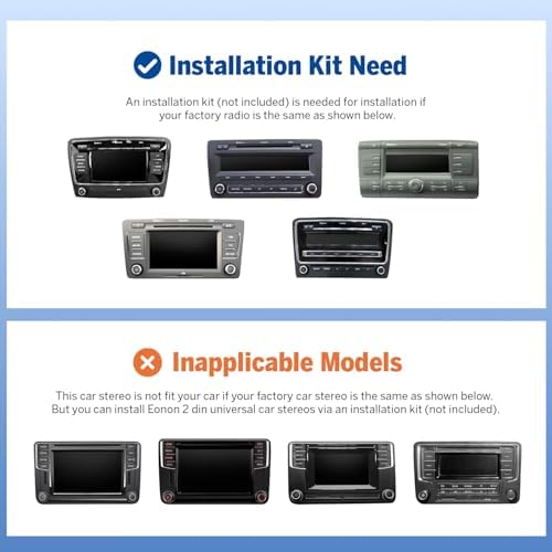 Eonon 9 Zoll für Volkswagen SEAT Skoda Golf VI/V Polo Touran T5 Android 14 3+32GB autoradio GPS CarP