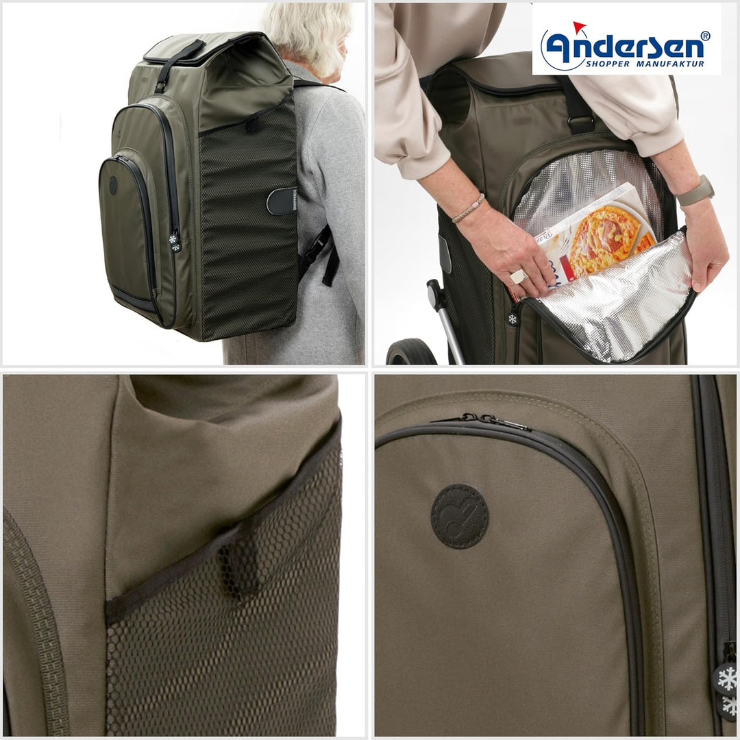 ANDERSEN Einkaufstrolley Ersatztasche - Tasche Hydro 3.0 Oliv 62 L, Oliv