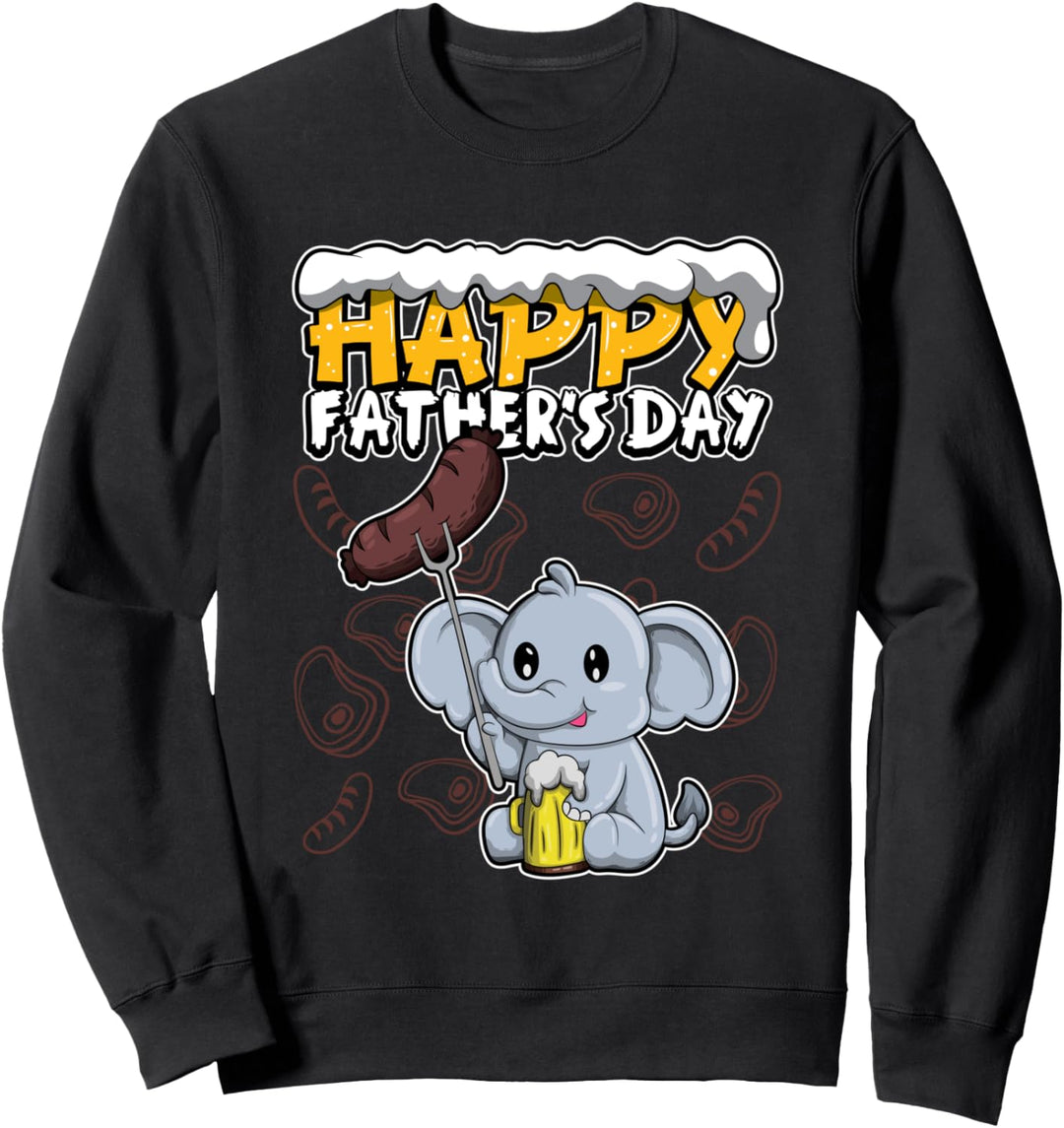 Alles Gute zum Vatertag - Ich liebe meinen Papa - Elefant Sweatshirt
