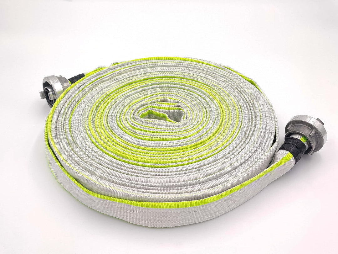 D-25 | 1 Zoll | 30 Meter Schlauch mit Storz-Kupplungen Bauschlauch Industrieschlauch Flachschlauch W