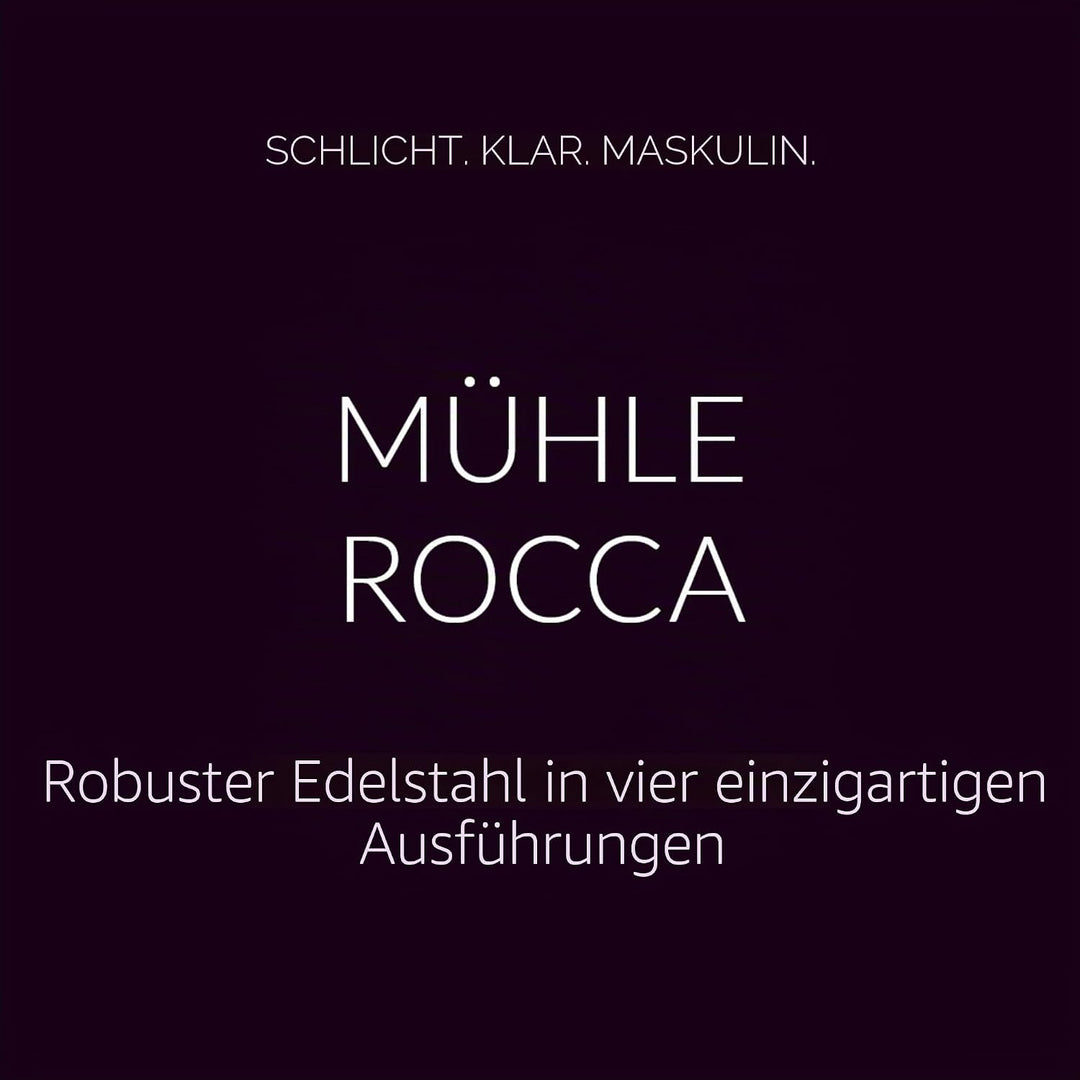 MÜHLE Rocca traditioneller Sicherheitsrasierer - Rasierhobel Jet-Black geschlossener Kamm - schwarze