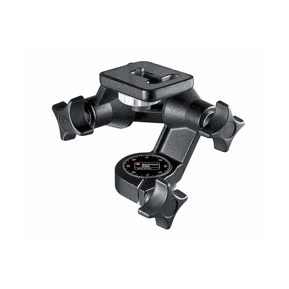 Manfrotto Junior 3-Wege-Kopf, für Kamerastative, Kugelkopf, Kamera-Stabilisator, Fotozubehör für Con