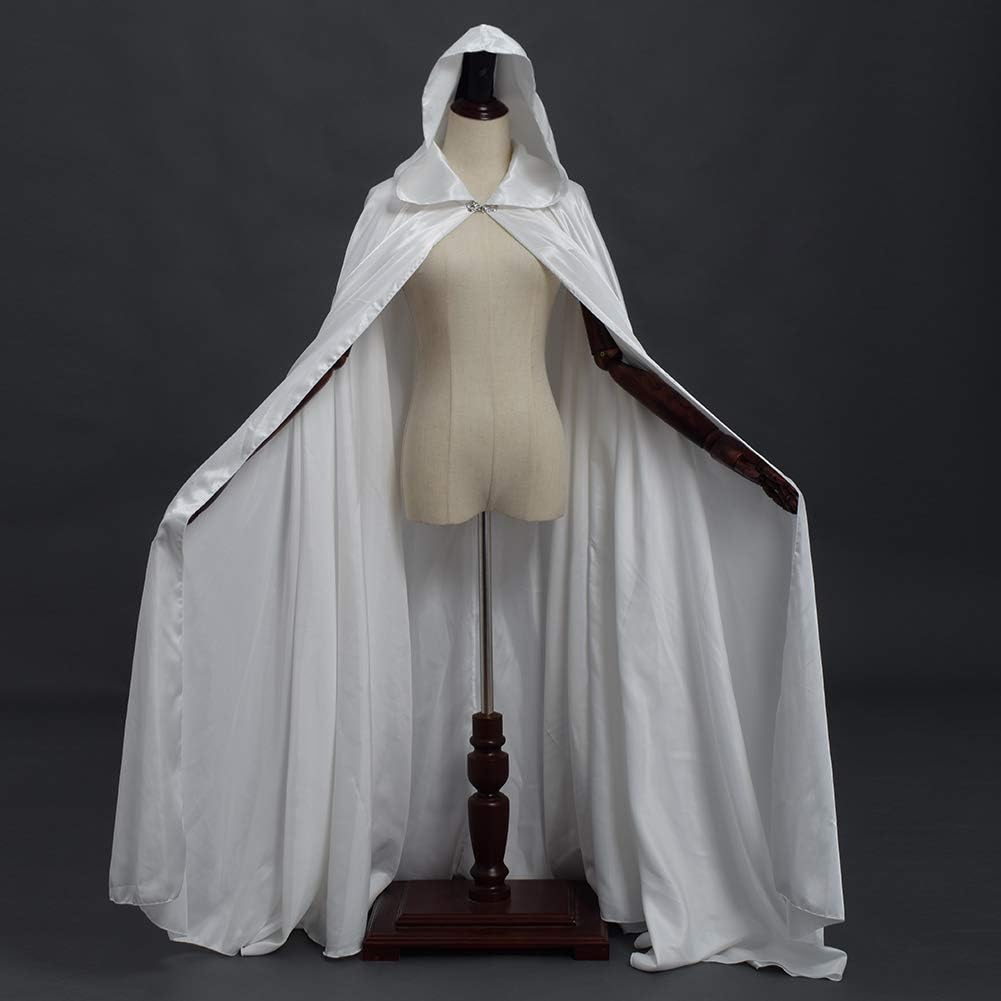 GRACEART Damen Cape Umhang Mit Kapuze Mittelalter Mantel Lang Halloween kostüm Für Hochzeit Braut Ab