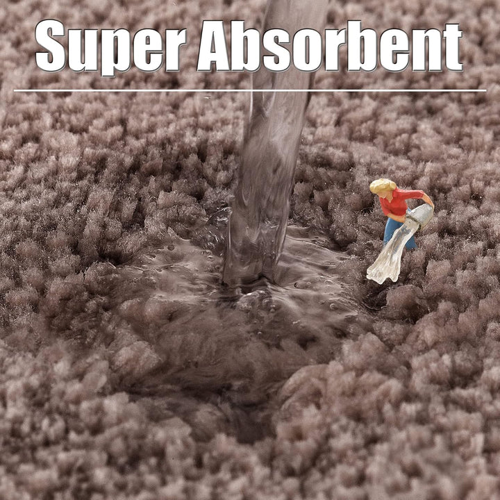 ROLIZOE WC Vorleger mit Ausschnitt Extrem Dicker WC Teppich rutschfest Klovorleger Hochsaugfähige St