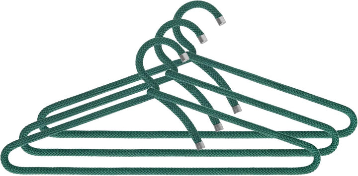 Peppermint Products Rope Hanger | 3er Textil-KLEIDERBÜGEL-Set aus Seil | Rutschfester Designer-Bügel