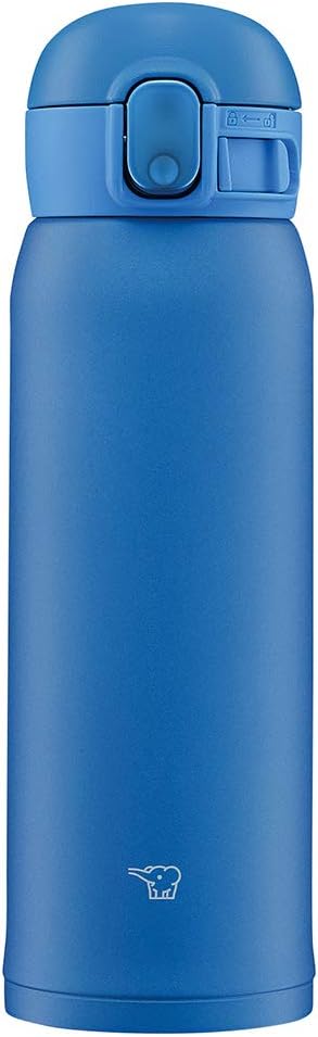 Zojirushi SM-WA48-AA Trinkflasche One-Touch-Edelstahlbecher Seamless 0,48L Blau