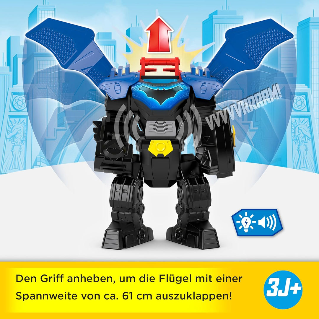 Fisher-Price Imaginext DC Super Friends Batman Flug-Mech mit Lichtern, Soundeffekten und Bewegungsme