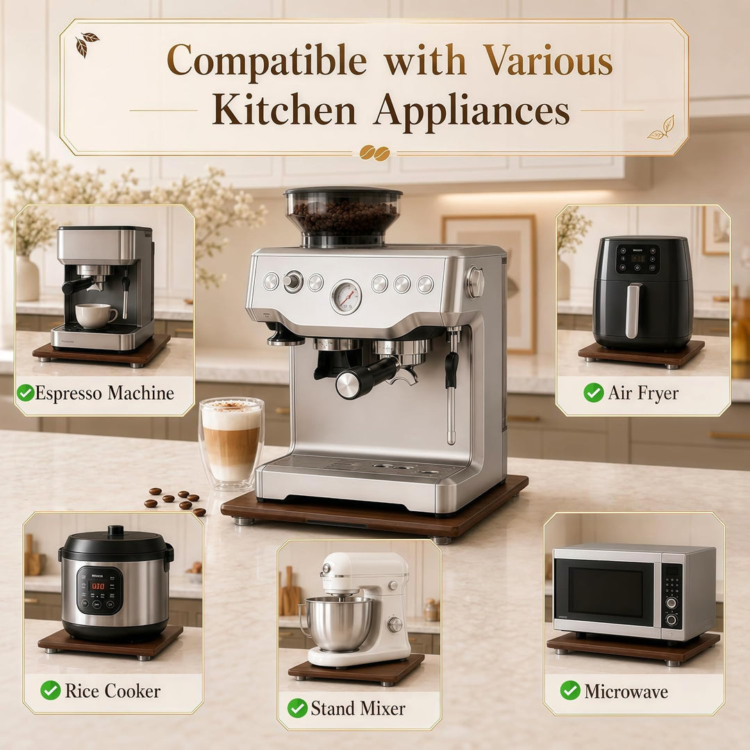 Gleitbrett kompatibel mit Sage/Breville Barista Express 870XL Walnussfarbe 1 Stück, Walnussfarbe 1 S