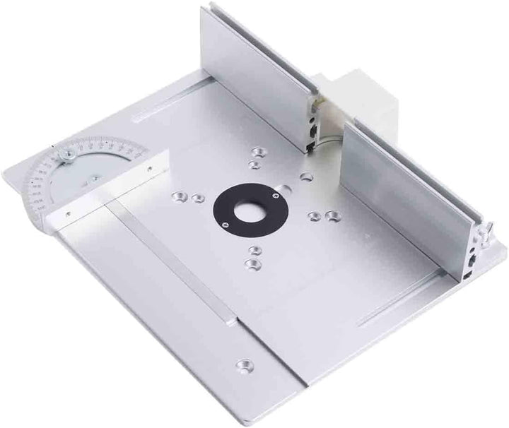 Lfhelper Frästisch Einlegeplatte Oberfräsentisch, Aluminium Fräse Tisch Werkbank, Holzfräsen& Hinter