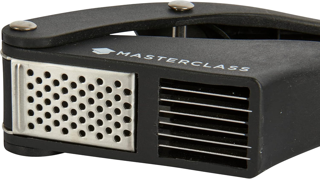 MasterClass Knoblauchpresse und -schneider, schwarz